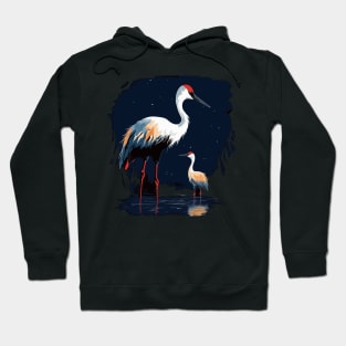 Whooping Crane Fathers Day Hoodie